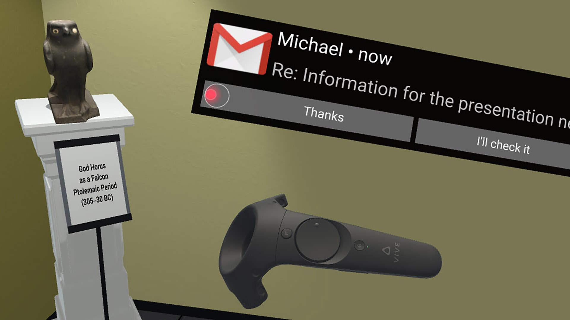 Notification in VR: The Effect of Notification Placement, Task, and Environment