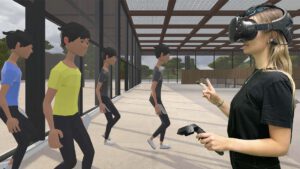 Designing a Physiological Loop for the Adaptation of Virtual Human Characters in a Social VR Scenario