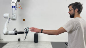 Influence of Perceived Danger on Proxemics in Human-Robot Object Handovers
