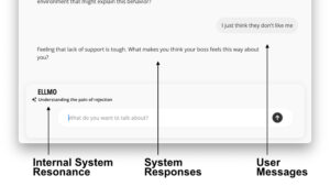 Using a Secondary Channel to Display the Internal Empathic Resonance of LLM-Driven Agents for Mental Health Support